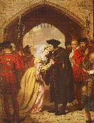 Edward Matthew Ward Sir Thomas More's Farewell to his Daughter painting